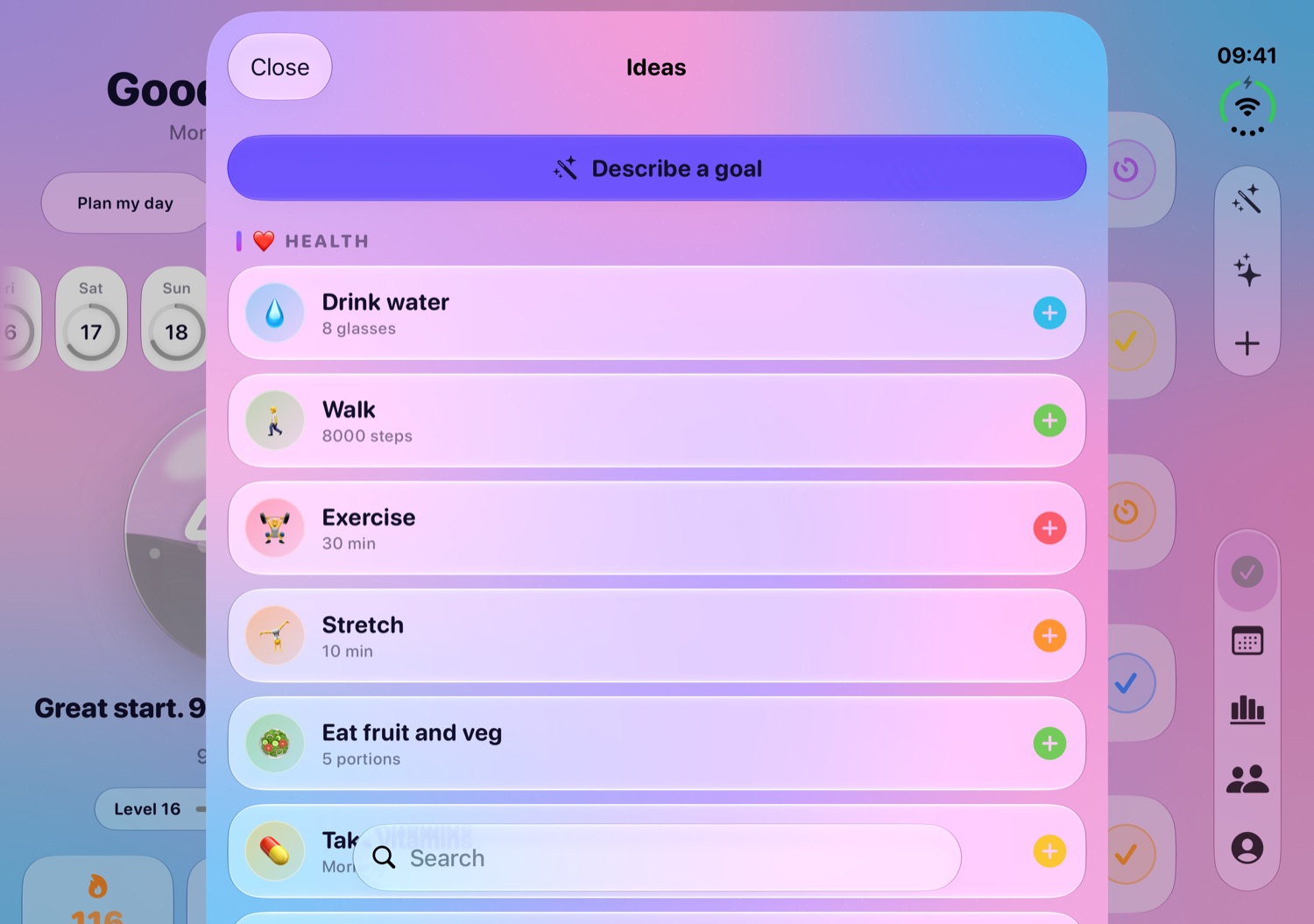 Aethyr Habits ready-made ideas on iPhone Duo