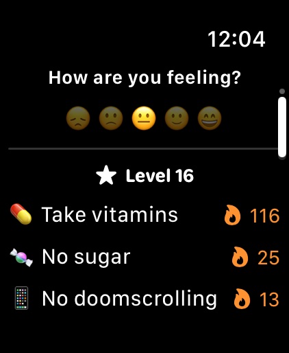Aethyr Habits on Apple Watch