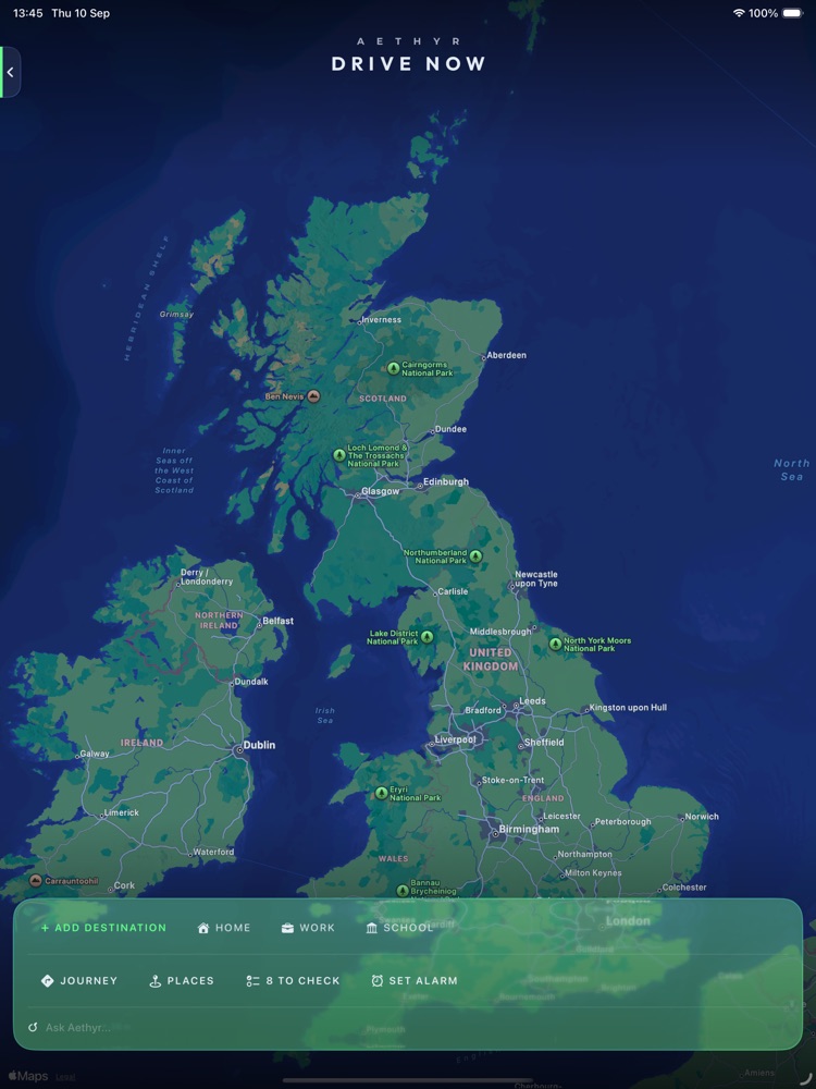 Aethyr Drive Now on iPad — the full map
